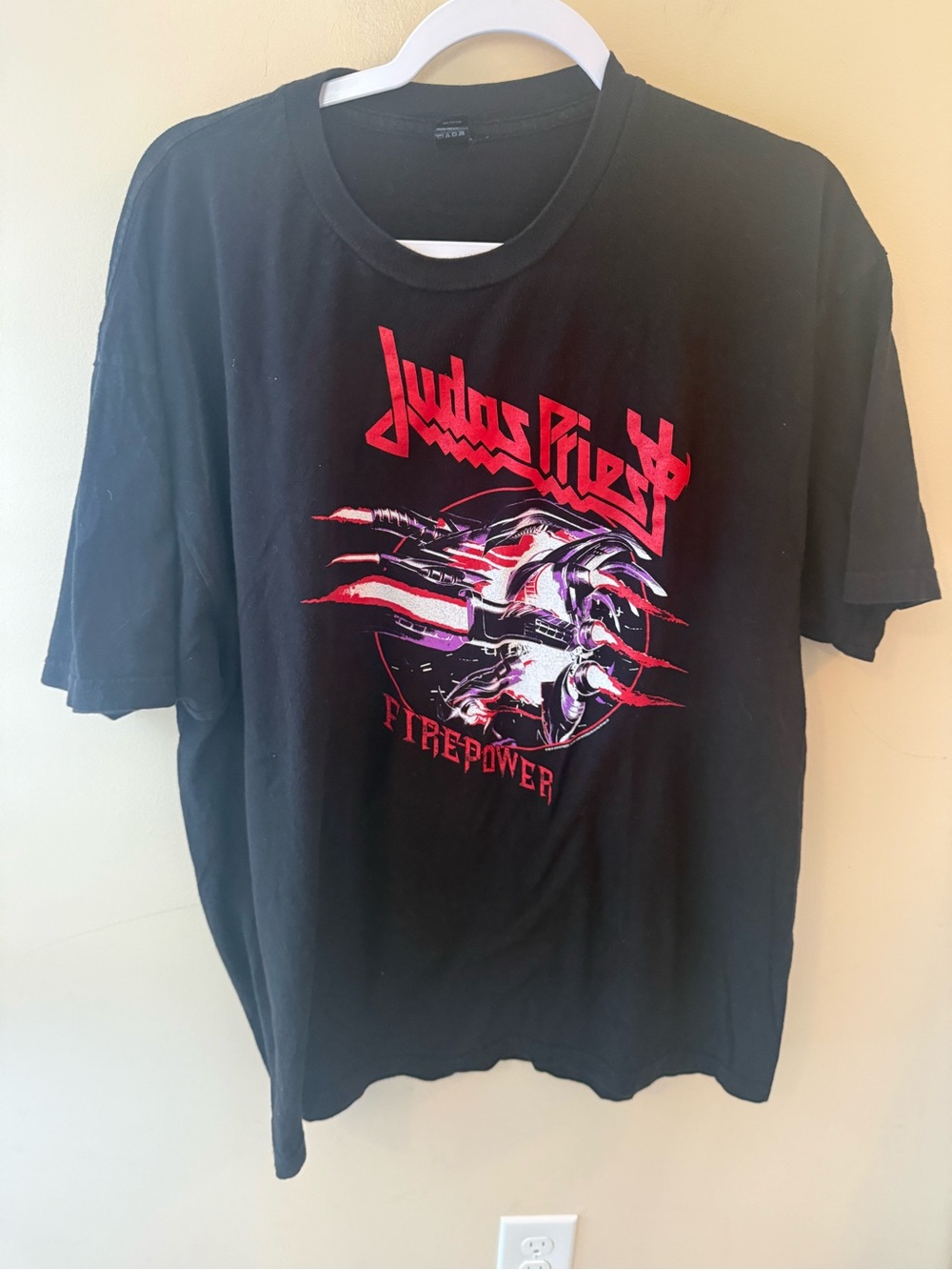 Judas Priest Firepower 2019 World Tour T-Shirt Mens 2XL Black Delta Pro Weight